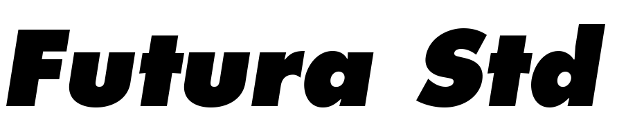 Futura Std Extra Bold Oblique cкачати шрифт безкоштовно